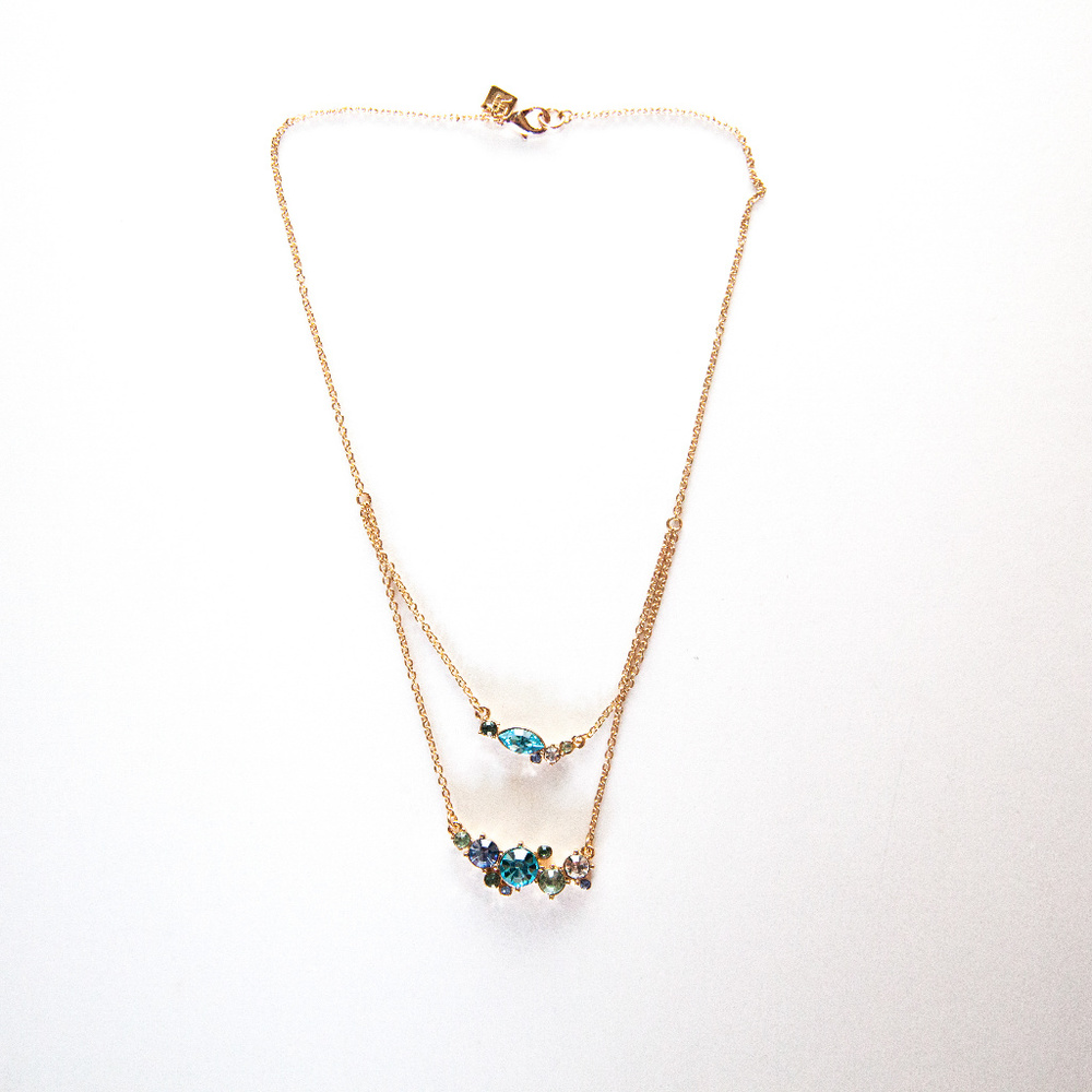 Banana Republic Delicate Aqua Stone Necklace NWT